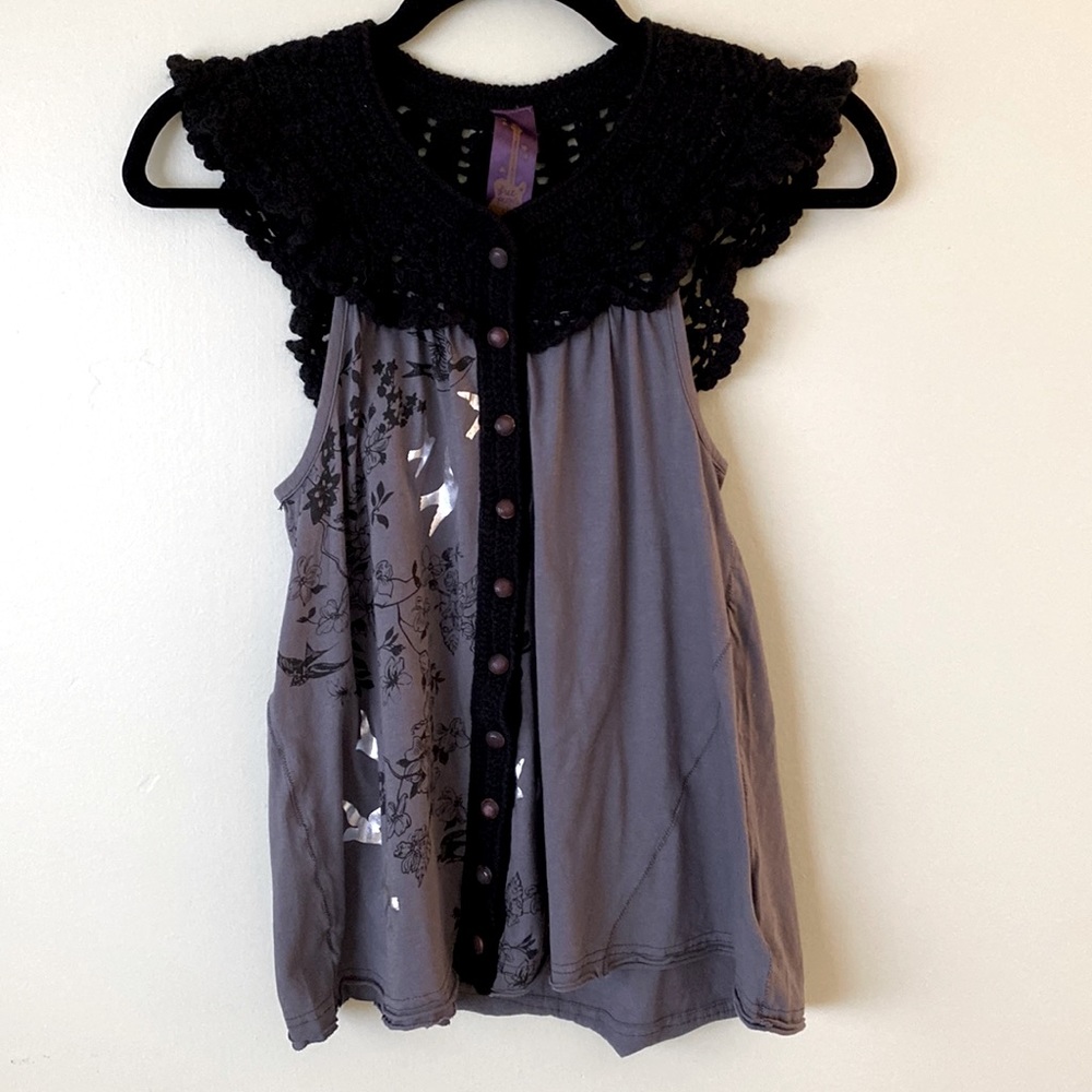 Free People Crochet blouse